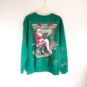 VINTAGE UGLY CHRISTMAS SWEATER MADE IN USA